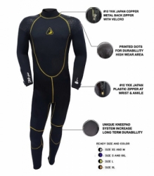 large long wetsuit zeepro dc cr neoprne 3mm balidiveshop 1